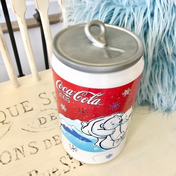 Coca Cola, Can, Ceramic, Cookie Jar, 2005, Coca Cola Polar, Bear, Design‎ - Picture 6 of 15
